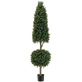 6 foot Cone and Ball Boxwood Topiary: Limited UV