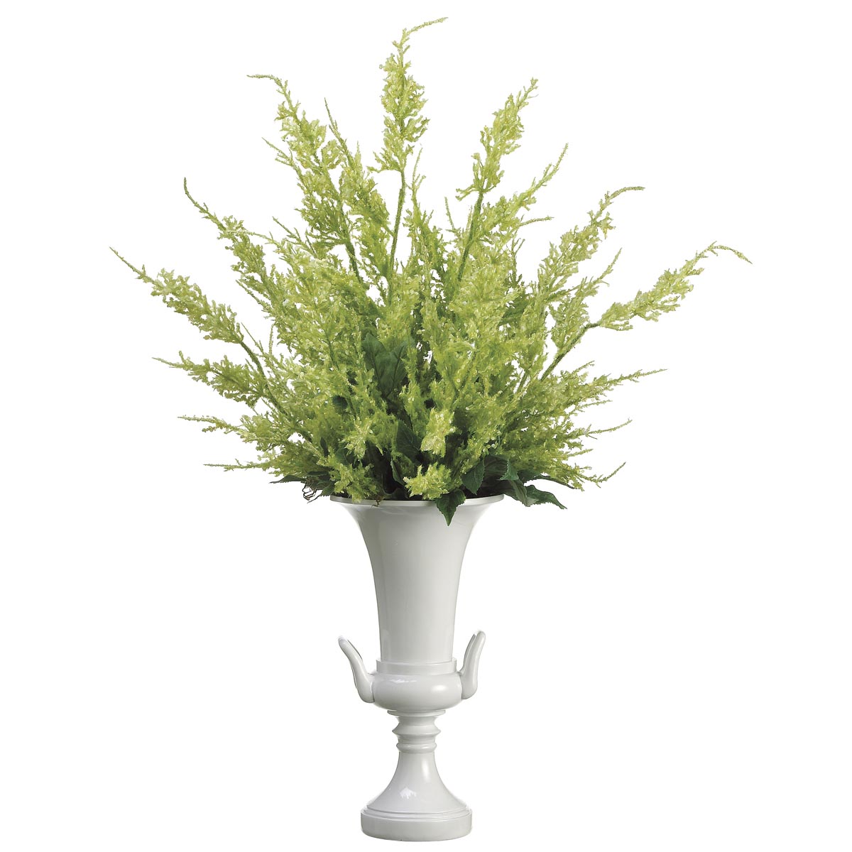 36 Inch Astilbe Arrangement In Resin Urn