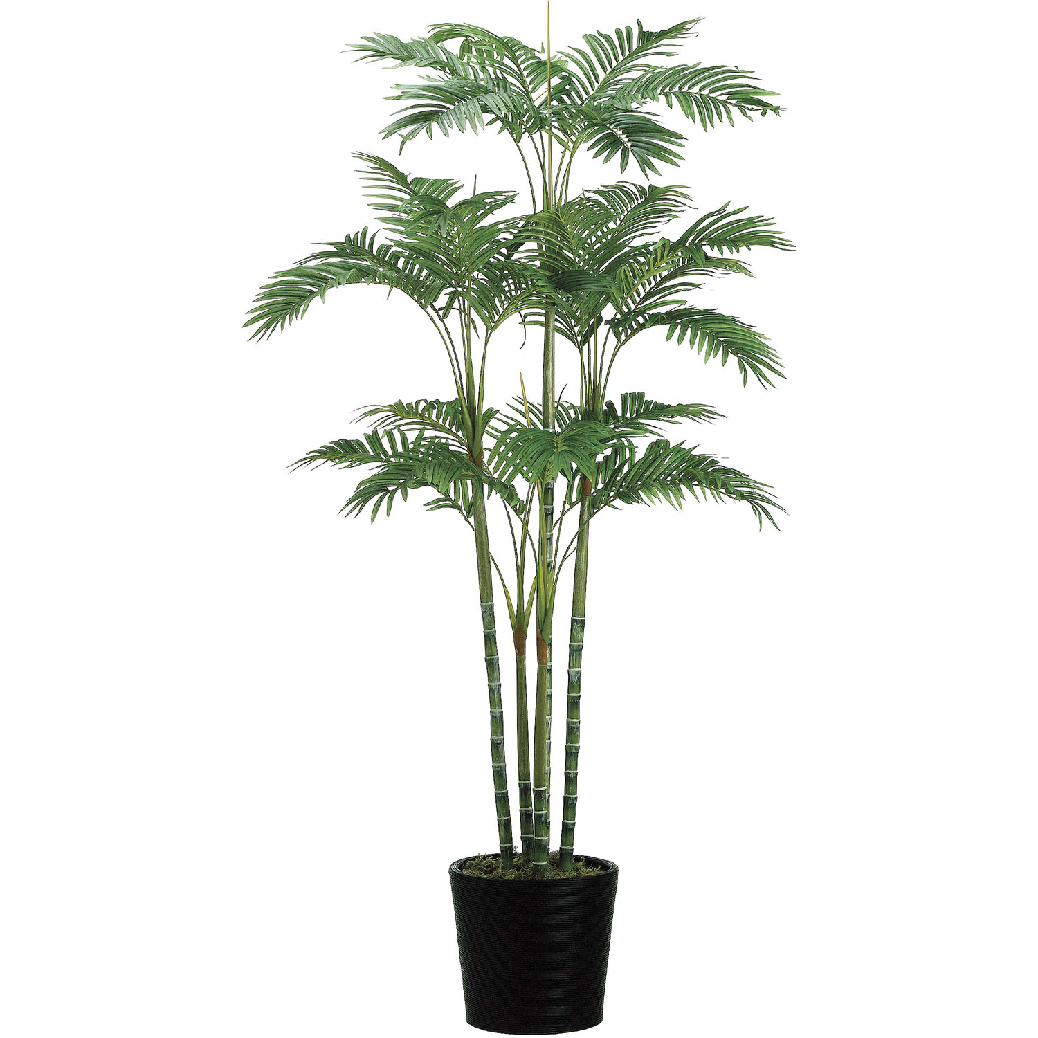 6 foot Artificial Areca Palm in Bamboo Container