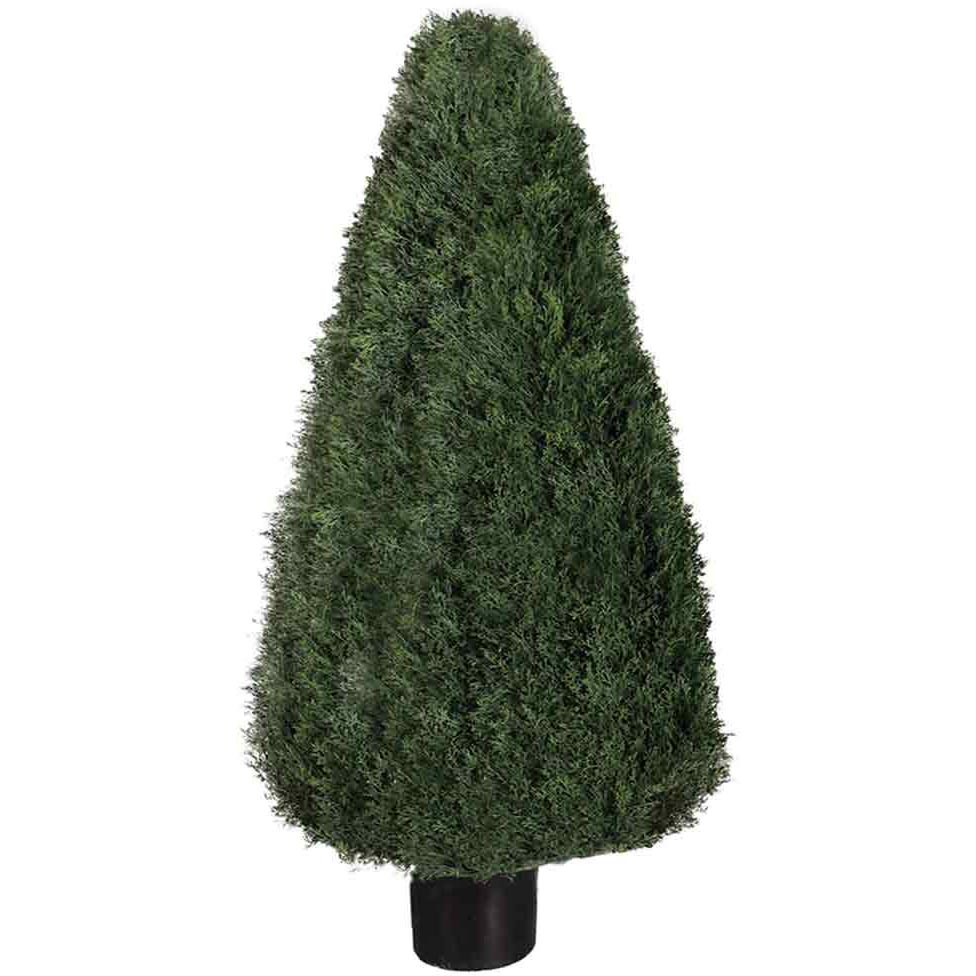 54 inch UV Protected Pond Cypress Cone Topiary: Potted - AMG1010 - Topiary This Pond Cypress Cone Topiary will help welcome g sku AMG1010