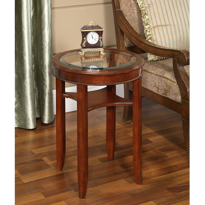 Round Glass Tea Table