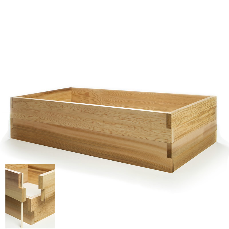 4 foot Cedar Double Raised Garden Earth Box