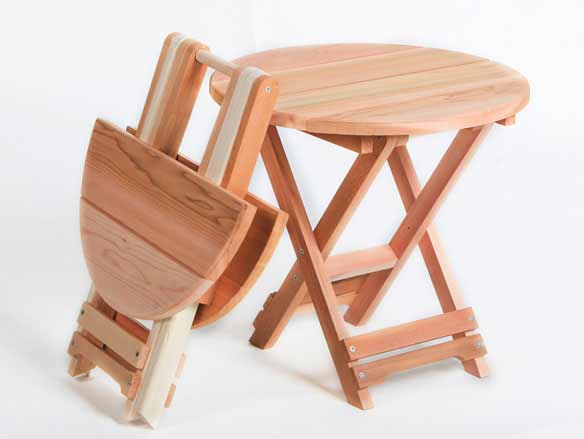 Cedar Folding Andy Table