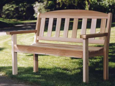 Cedar Garden Bench