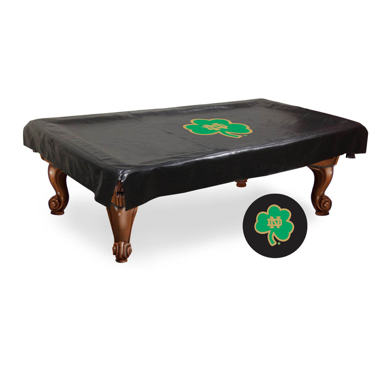 Notre Dame Shamrock Billiard Table Cover