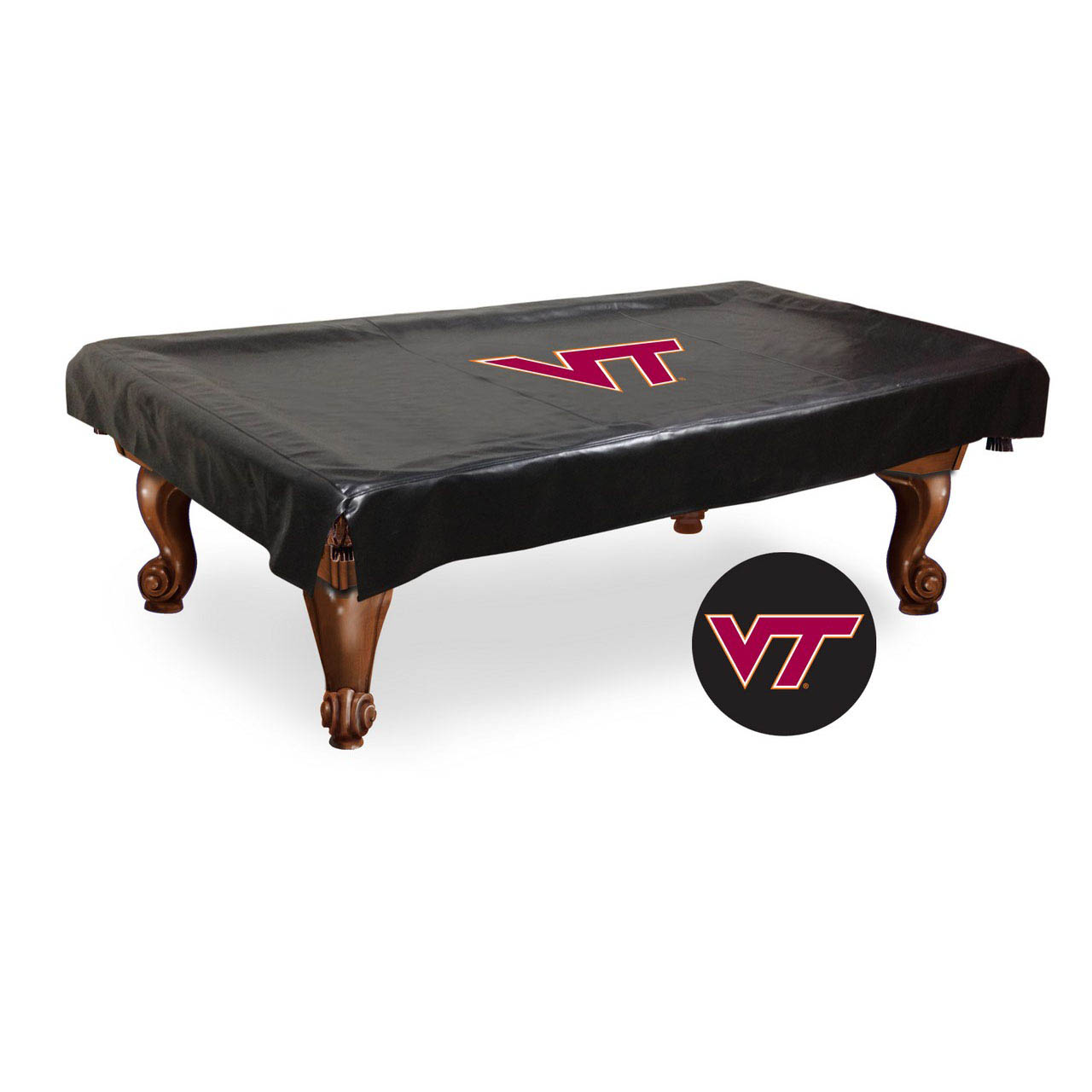 Virginia Tech Billiard Table Cover