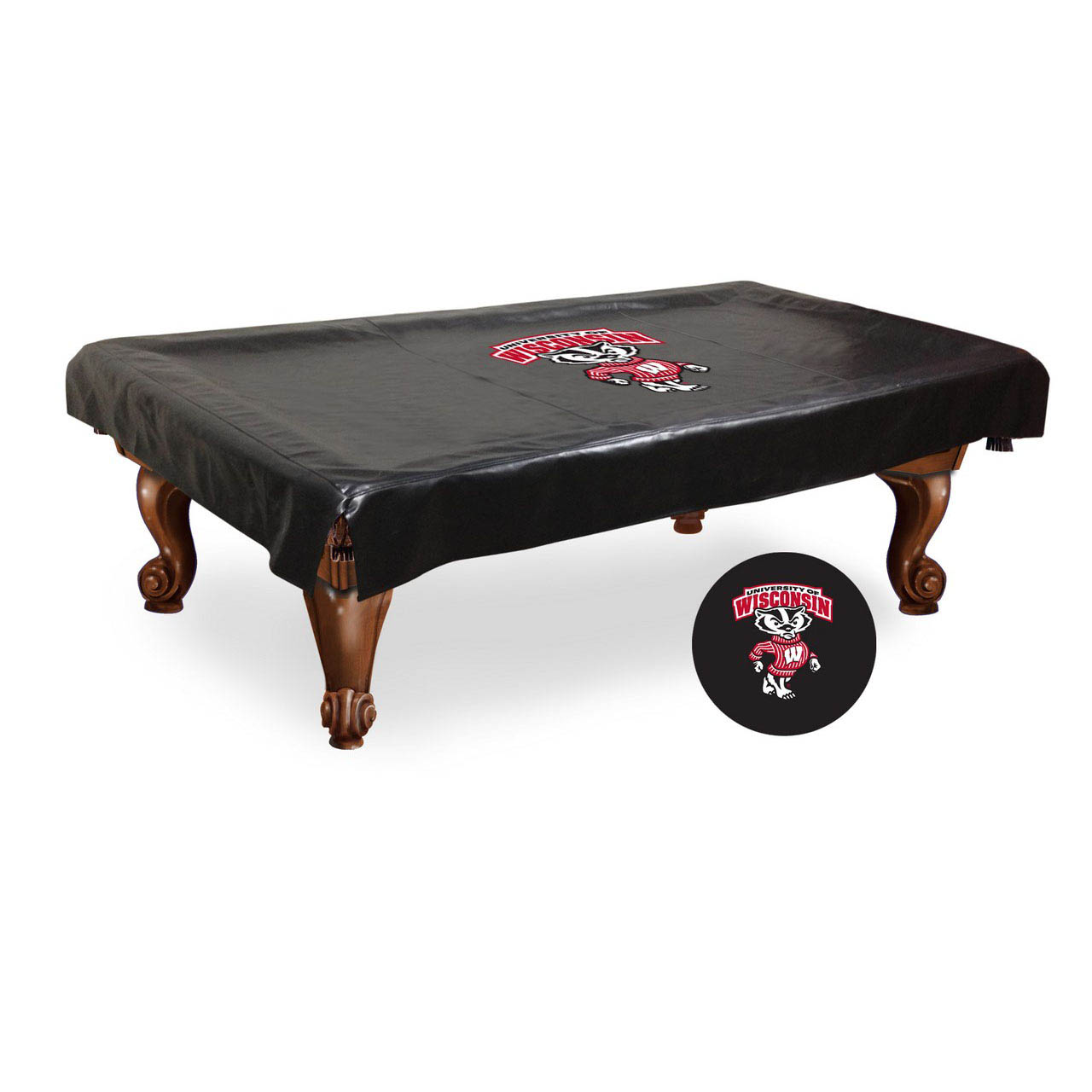 Wisconsin Badger Billiard Table Cover