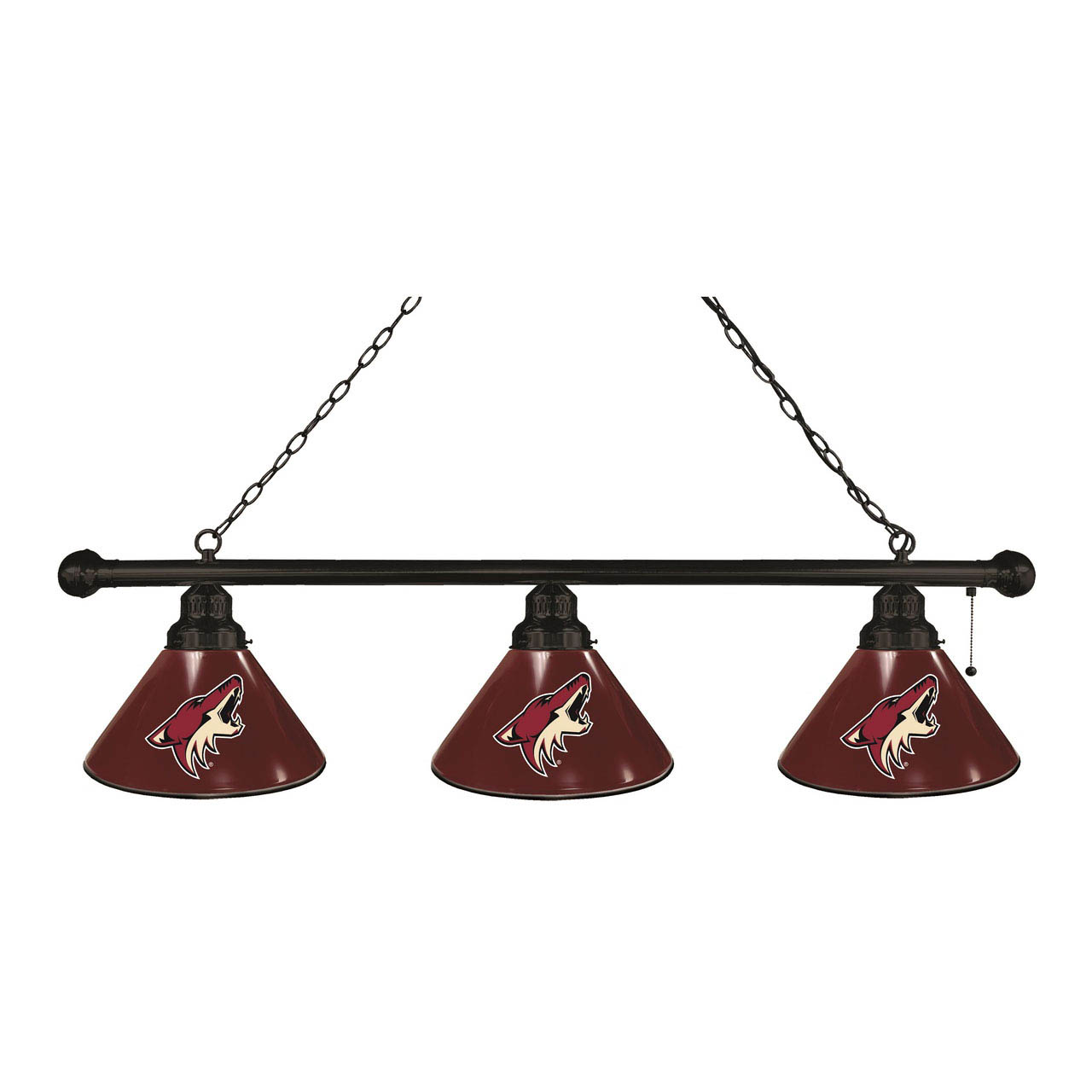 Arizona Coyotes 3 Shade Billiard Light