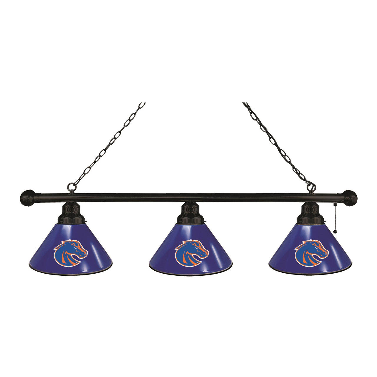 Boise State 3 Shade Billiard Light