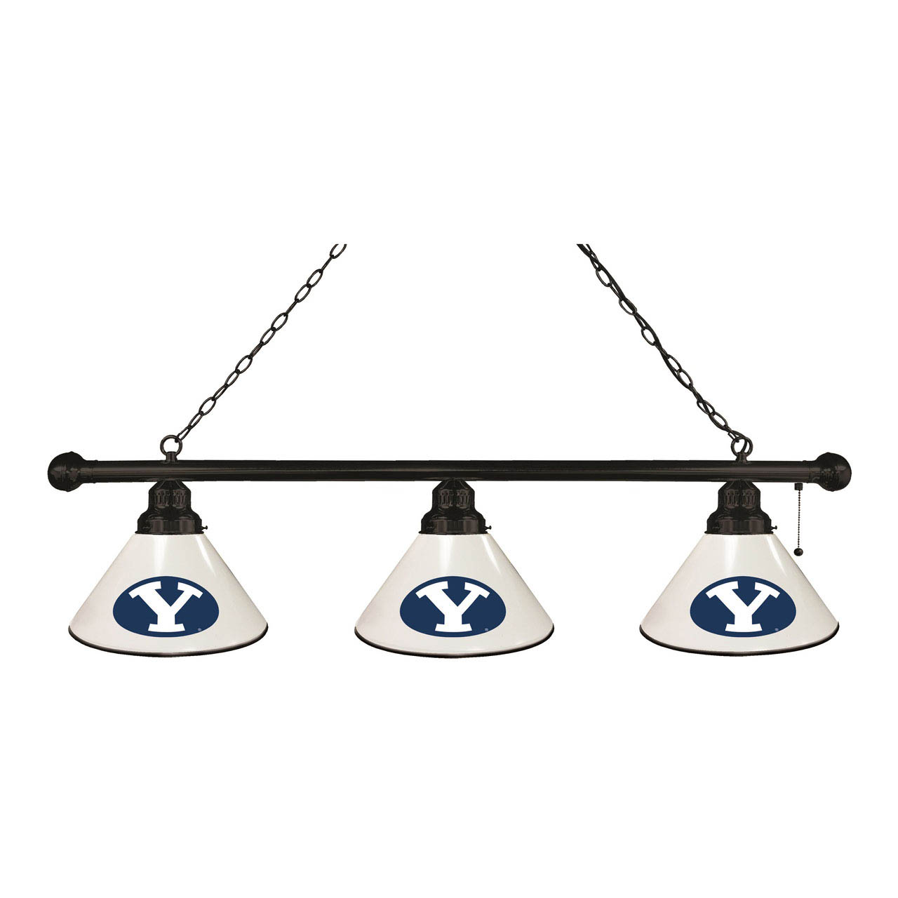 Brigham Young 3 Shade Billiard Light
