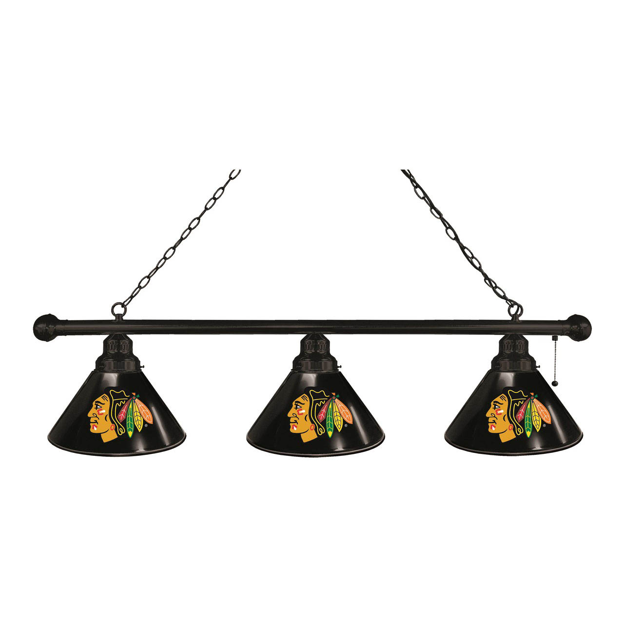 Chicago Blackhawks 3 Shade Billiard Light