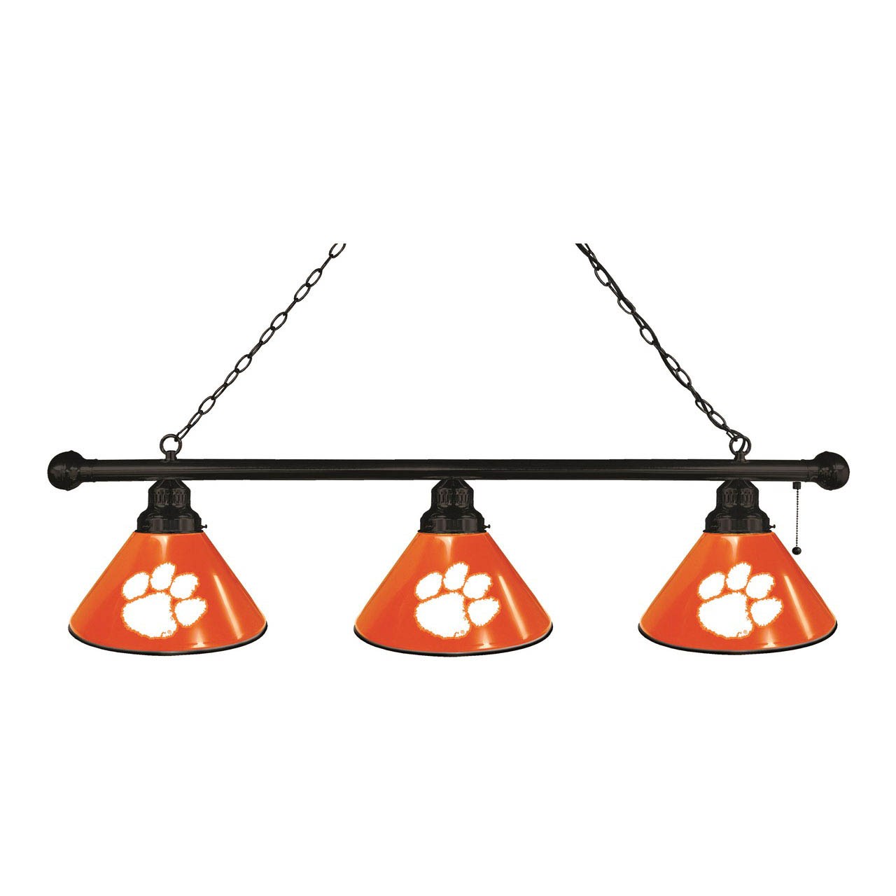 Clemson 3 Shade Billiard Light