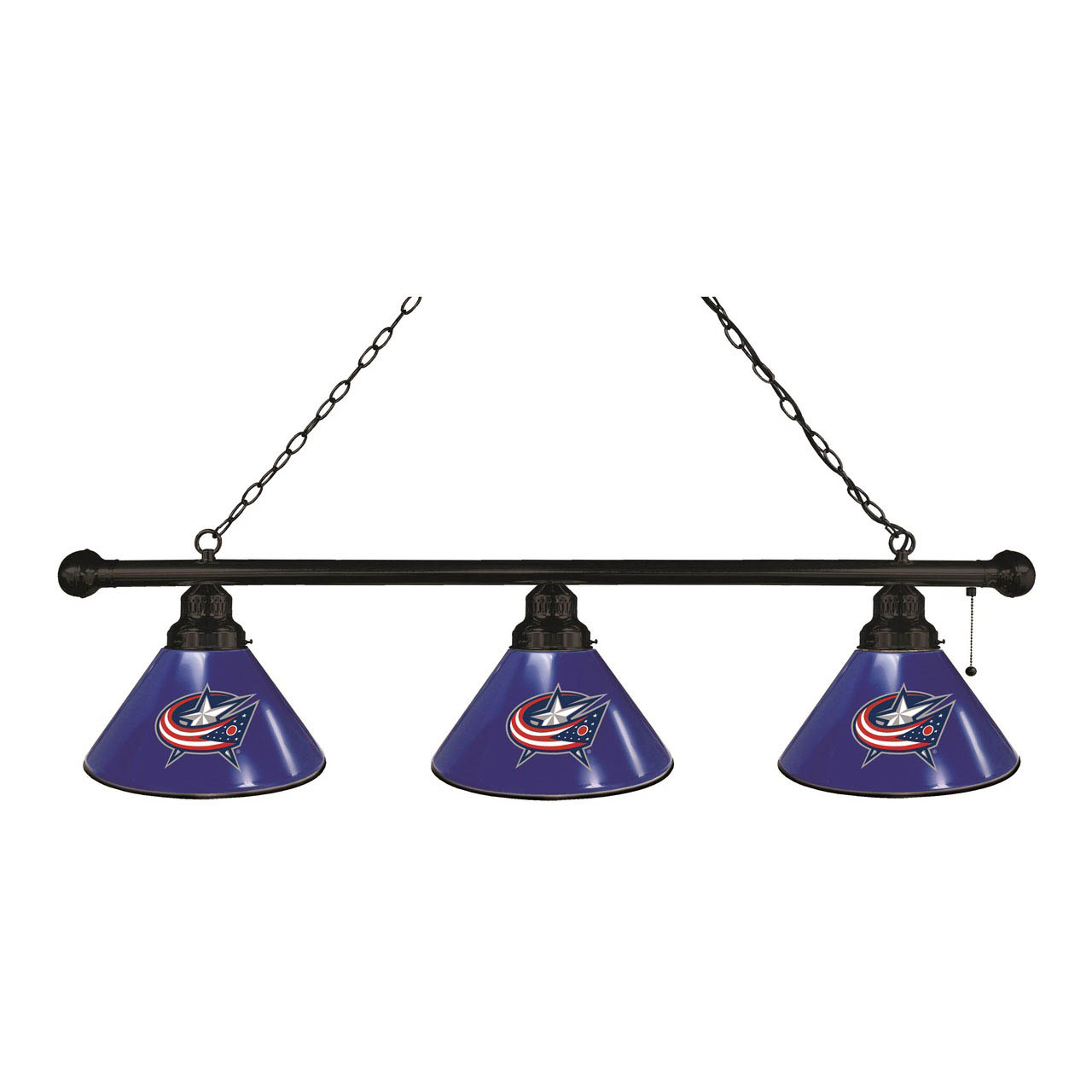 Columbus Blue Jackets 3 Shade Billiard Light