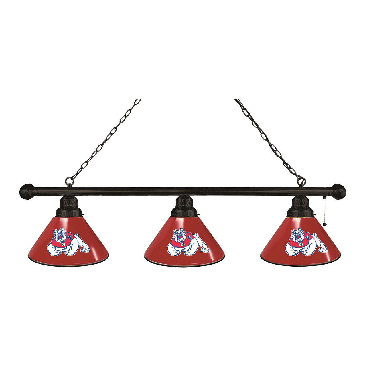 Fresno State 3 Shade Billiard Light