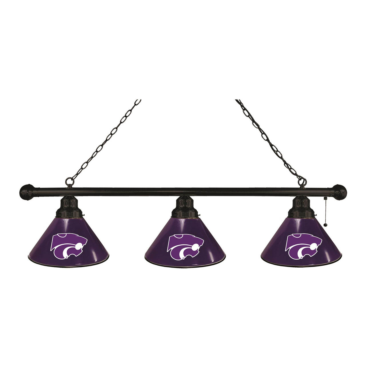 Kansas State 3 Shade Billiard Light