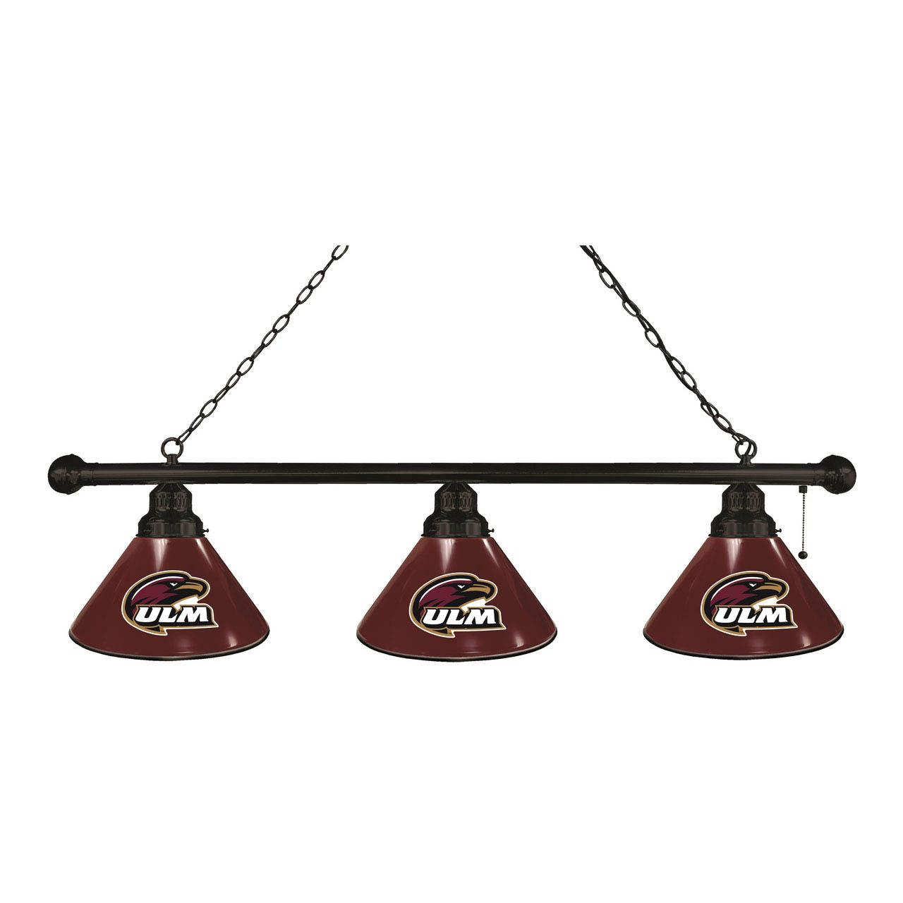 Louisiana-Monroe 3 Shade Billiard Light