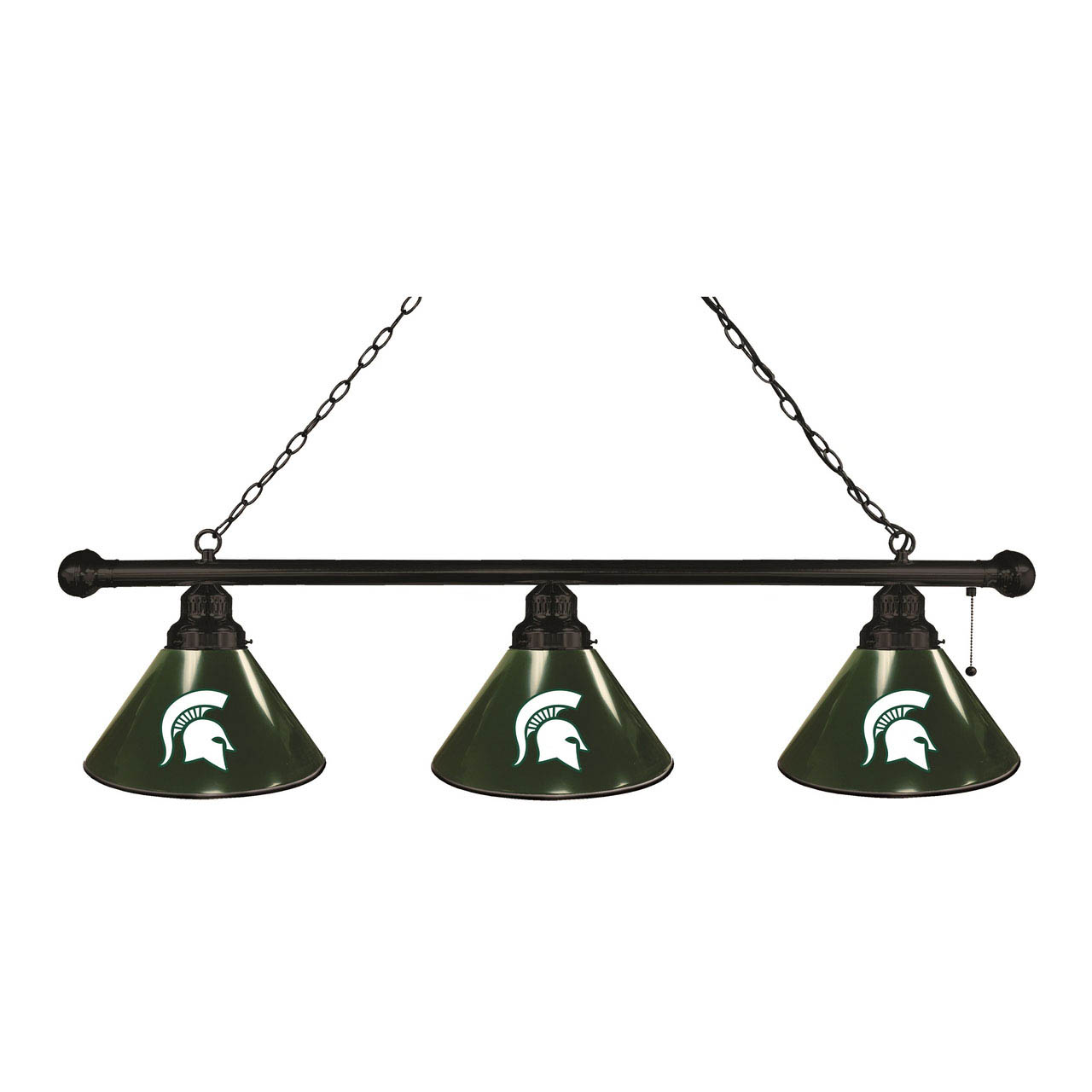 Michigan State 3 Shade Billiard Light