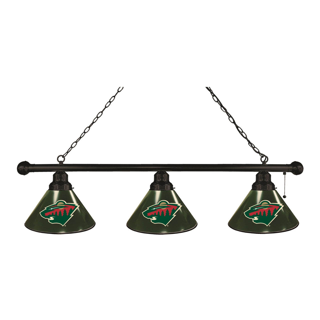 Minnesota Wild 3 Shade Billiard Light