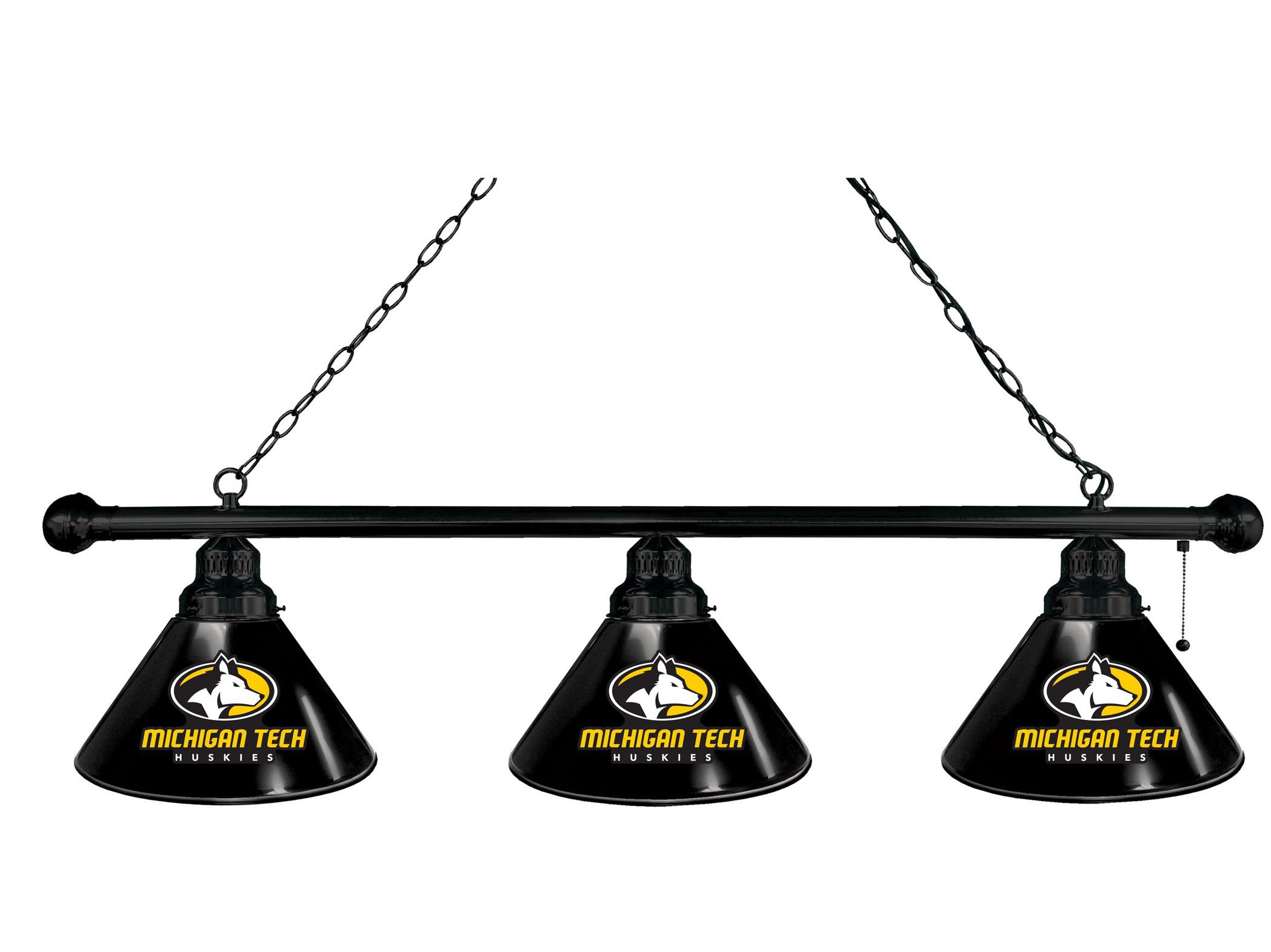 Michigan Tech 3 Shade Billiard Light
