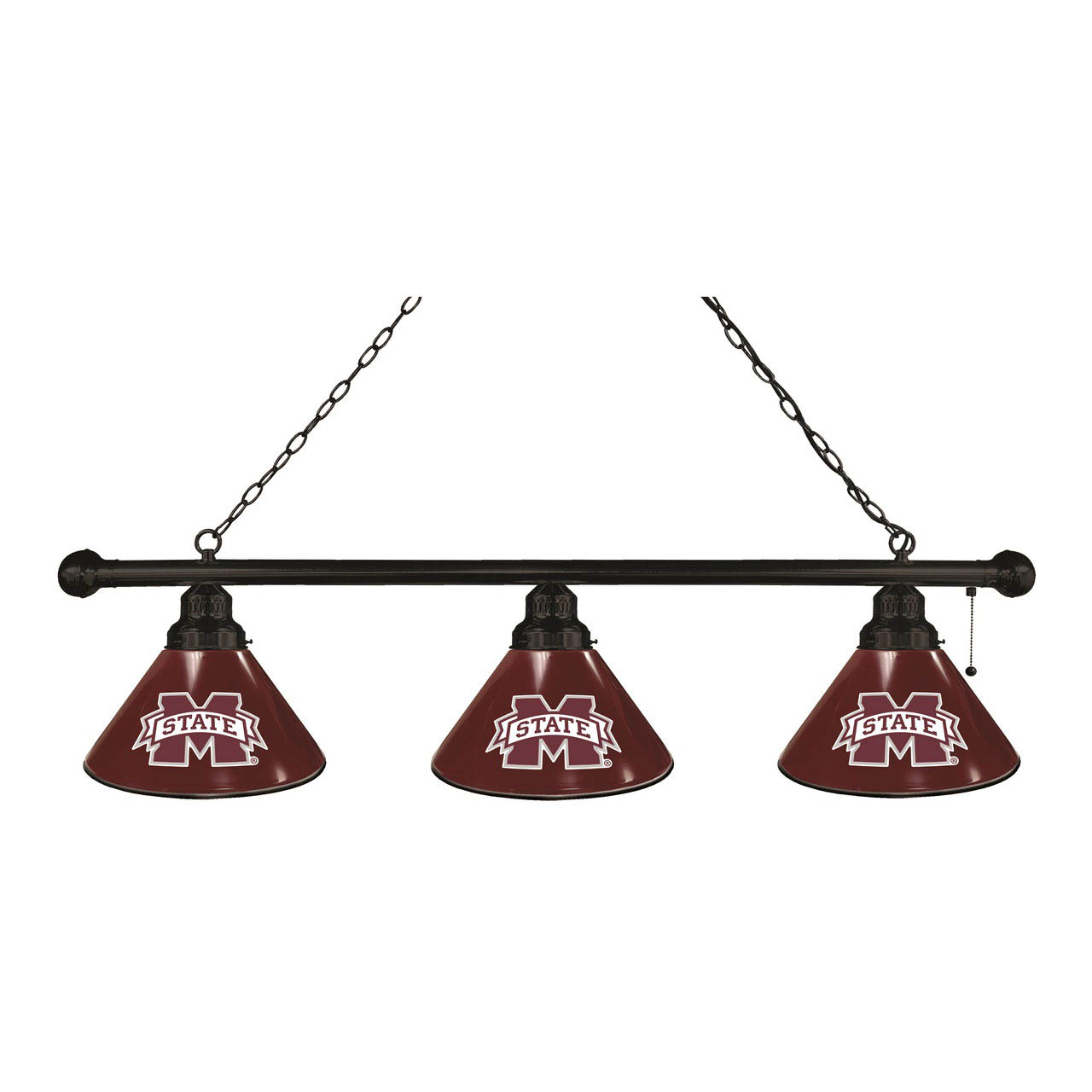 Mississippi State 3 Shade Billiard Light