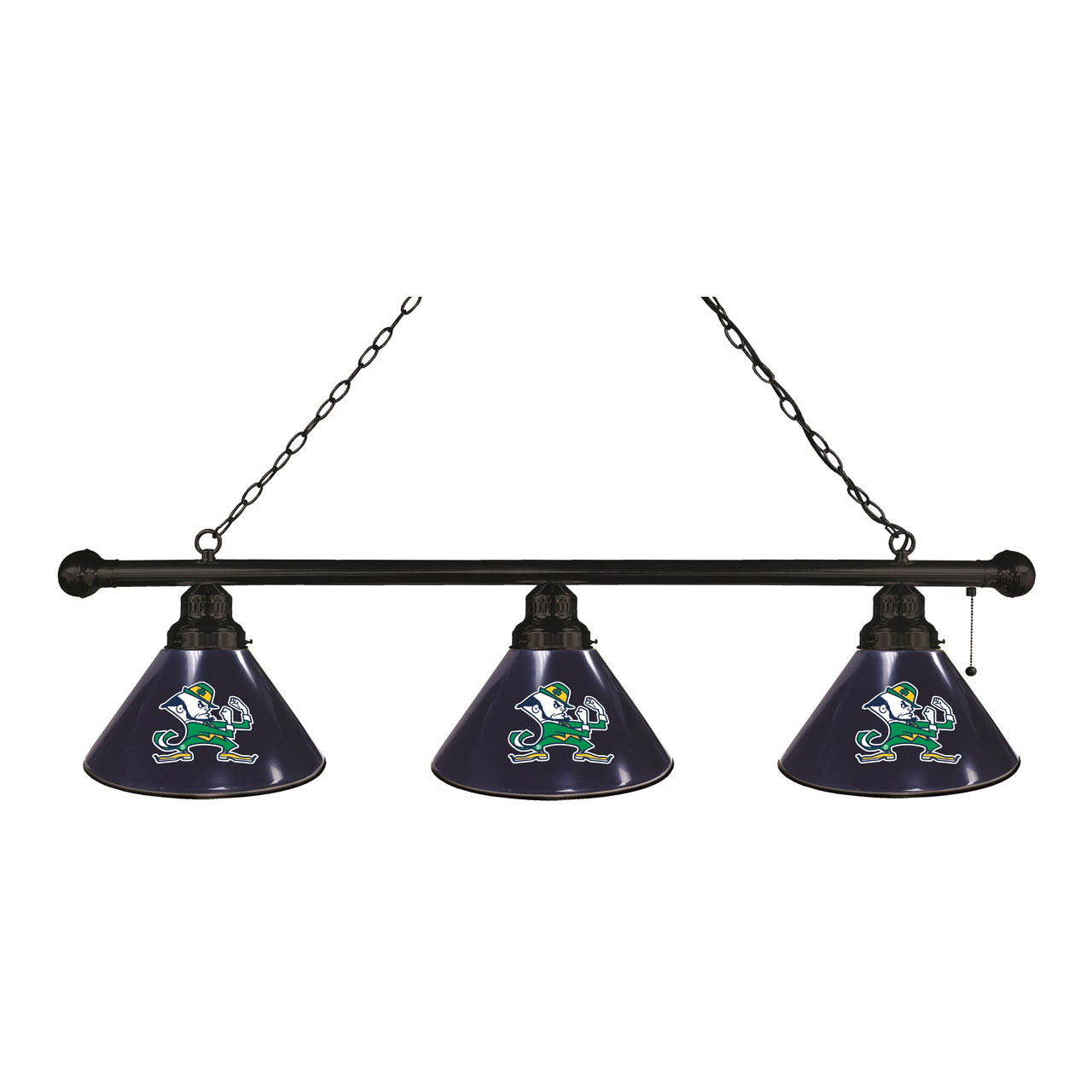 Notre Dame Leprechaun 3 Shade Billiard Light