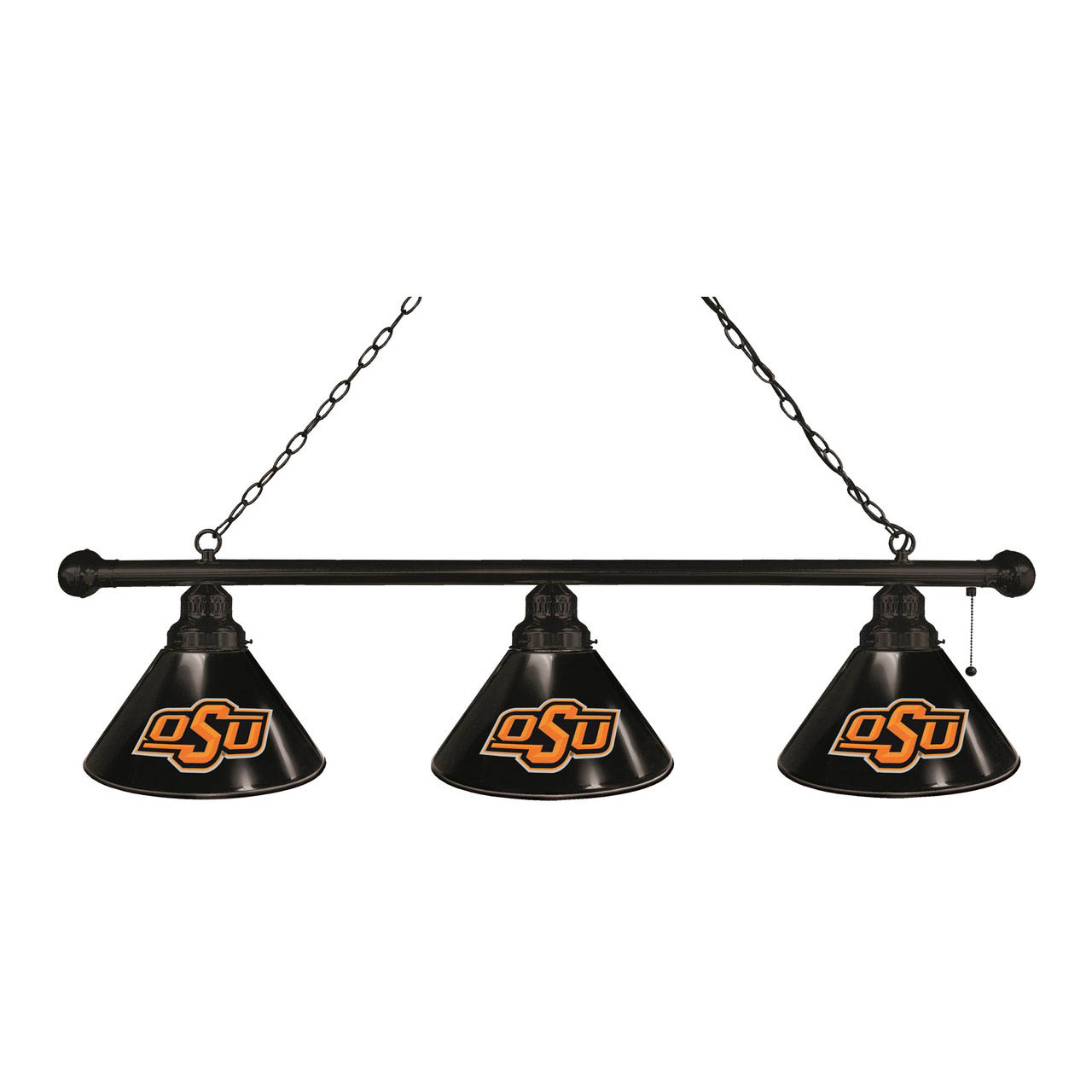 Oklahoma State 3 Shade Billiard Light