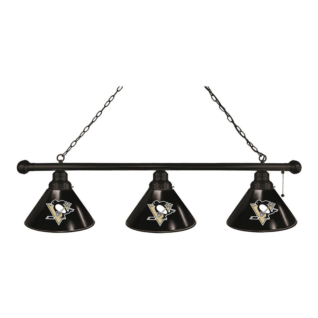 Pittsburgh Penguins 3 Shade Billiard Light