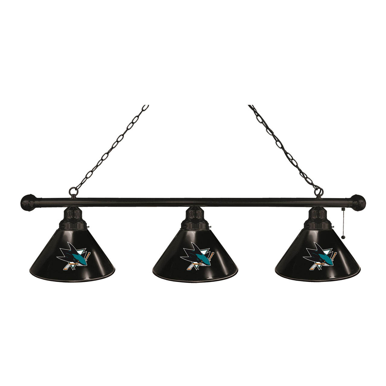 San Jose Sharks 3 Shade Billiard Light