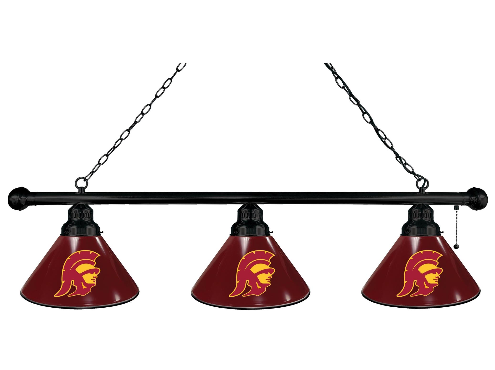 USC Trojans 3 Shade Billiard Light