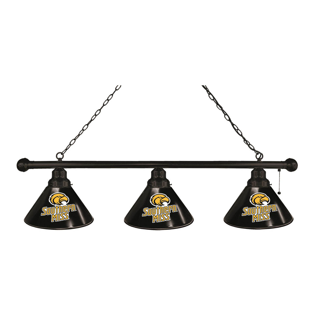 Southern Miss 3 Shade Billiard Light