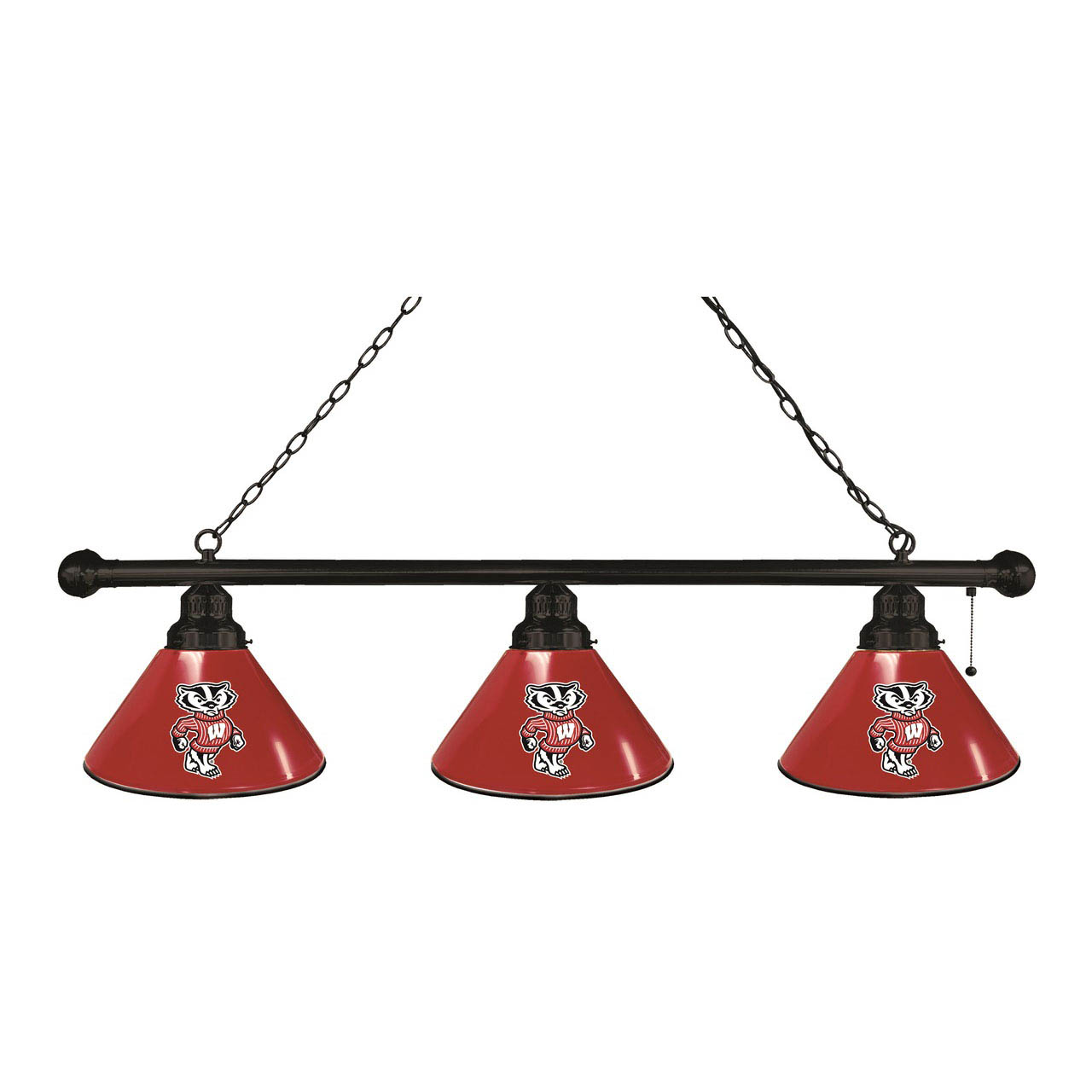 Wisconsin 3 Shade Billiard Light