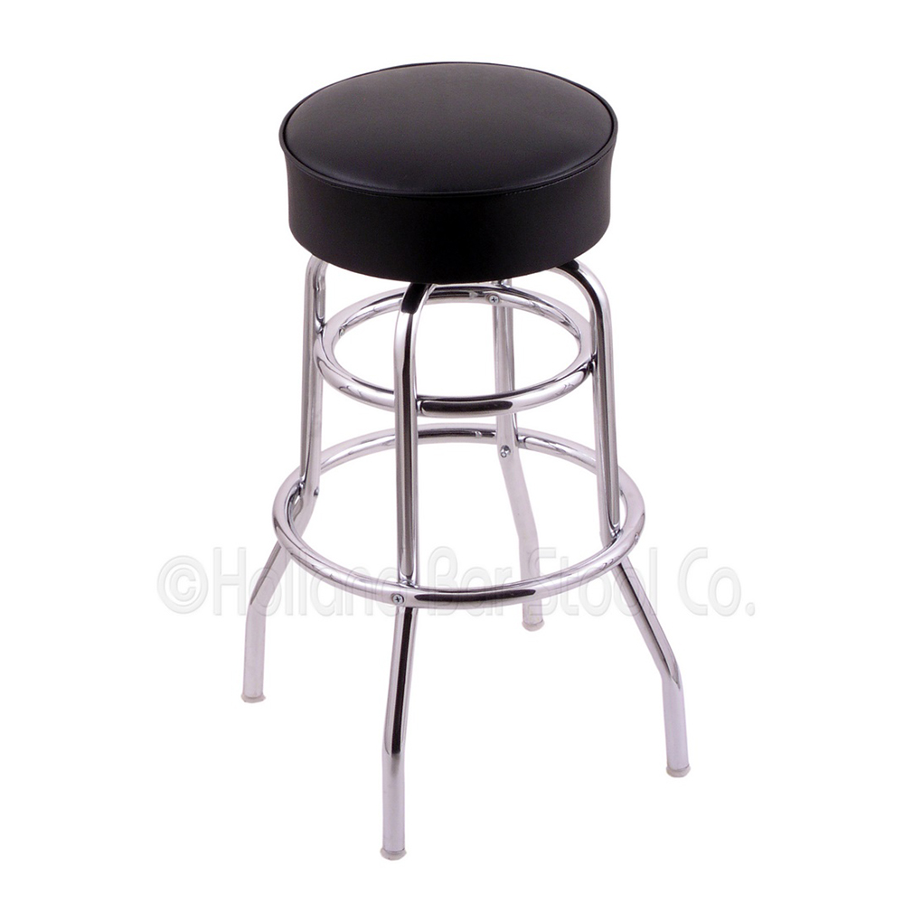 inch Chrome Swivel Bar Stool with Cushion