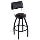 30 inch Black Swivel Bar Stool with Cushion