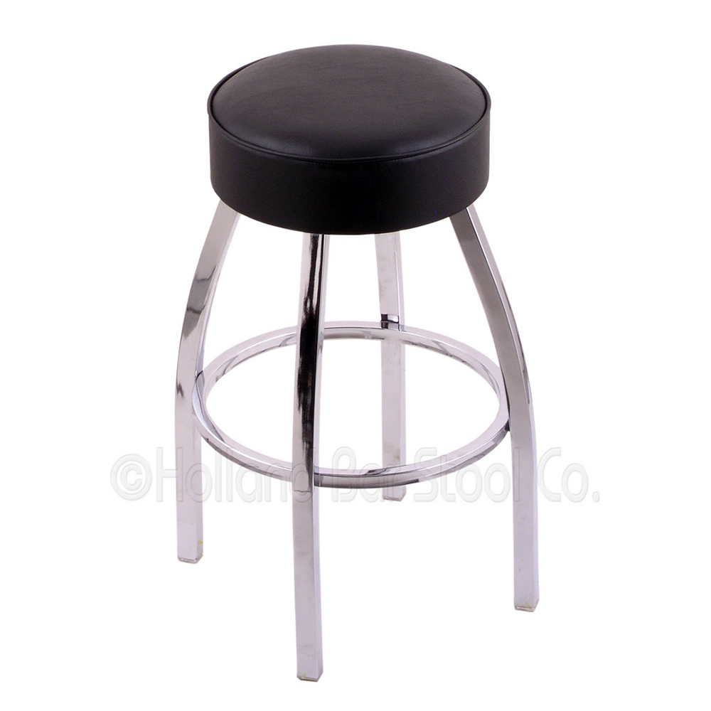 inch Chrome Swivel Bar Stool with Cushion
