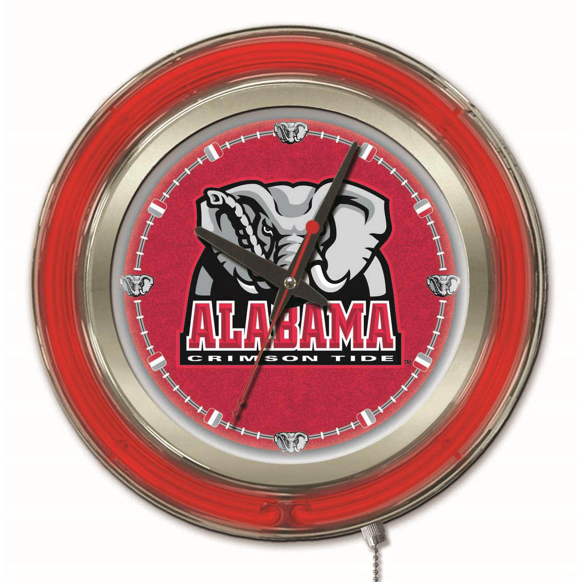 15 inch Alabama Elephant Neon Clock