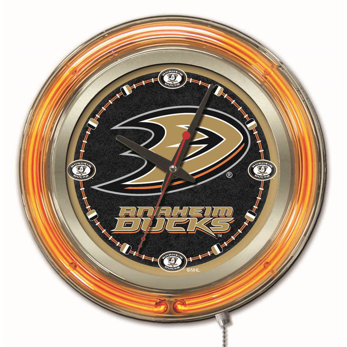 15 inch Anaheim Ducks Neon Clock