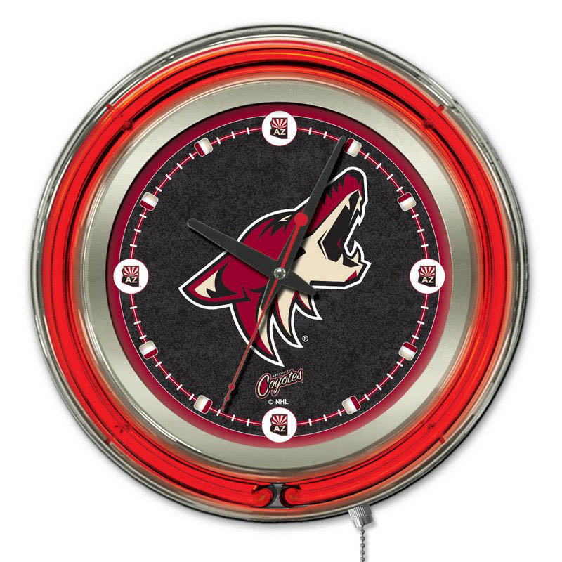 15 inch Arizona Coyotes Neon Clock