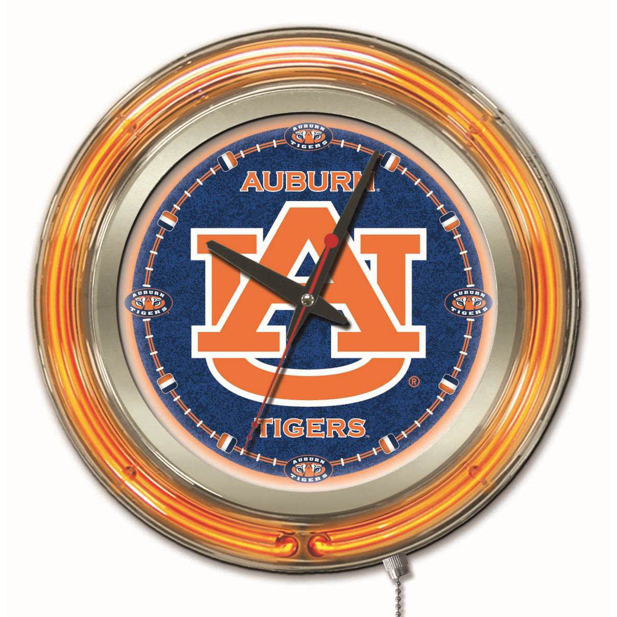 15 inch Auburn Neon Clock