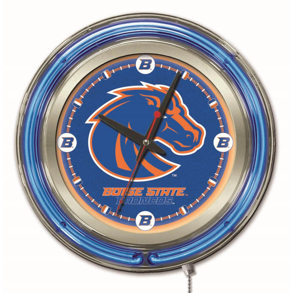 15 inch Boise State Neon Clock