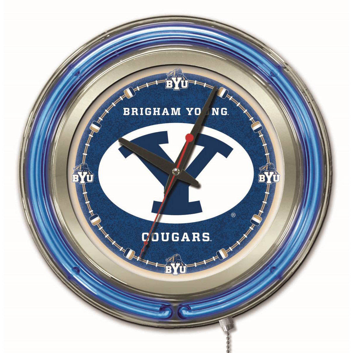 15 inch Brigham Young Neon Clock