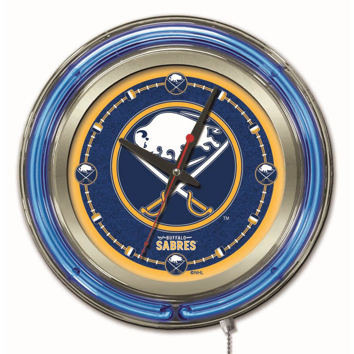 15 inch Buffalo Sabres Neon Clock