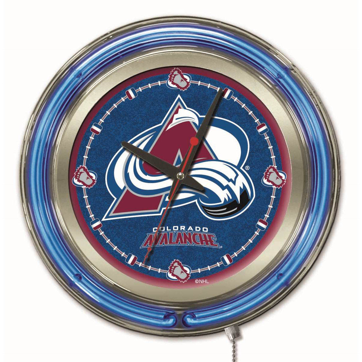 15 inch Colorado Avalanche Neon Clock