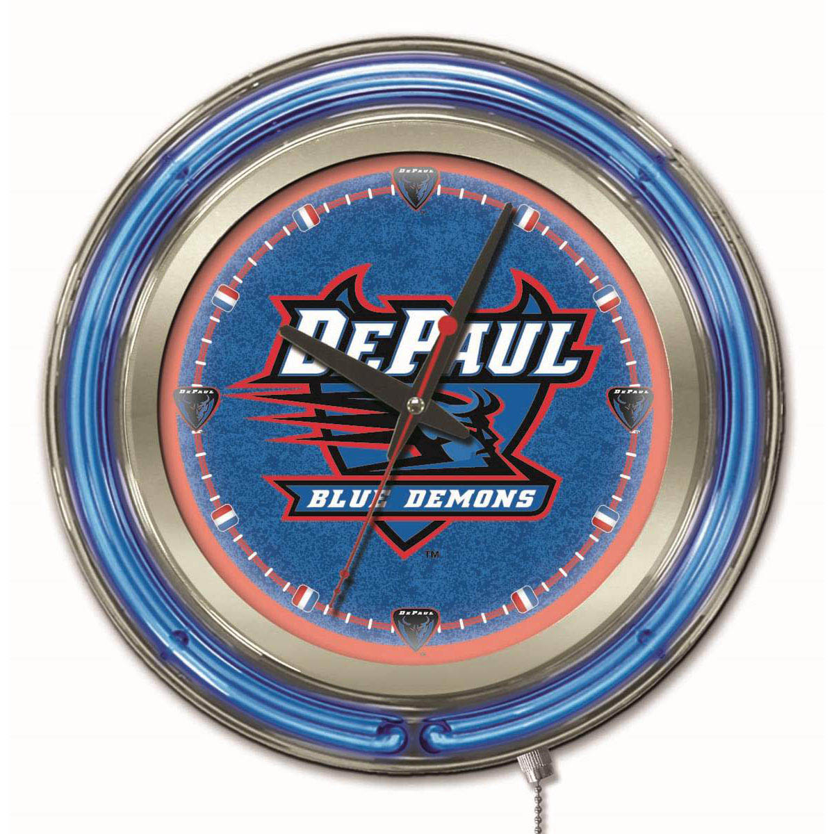 15 inch DePaul Neon Clock