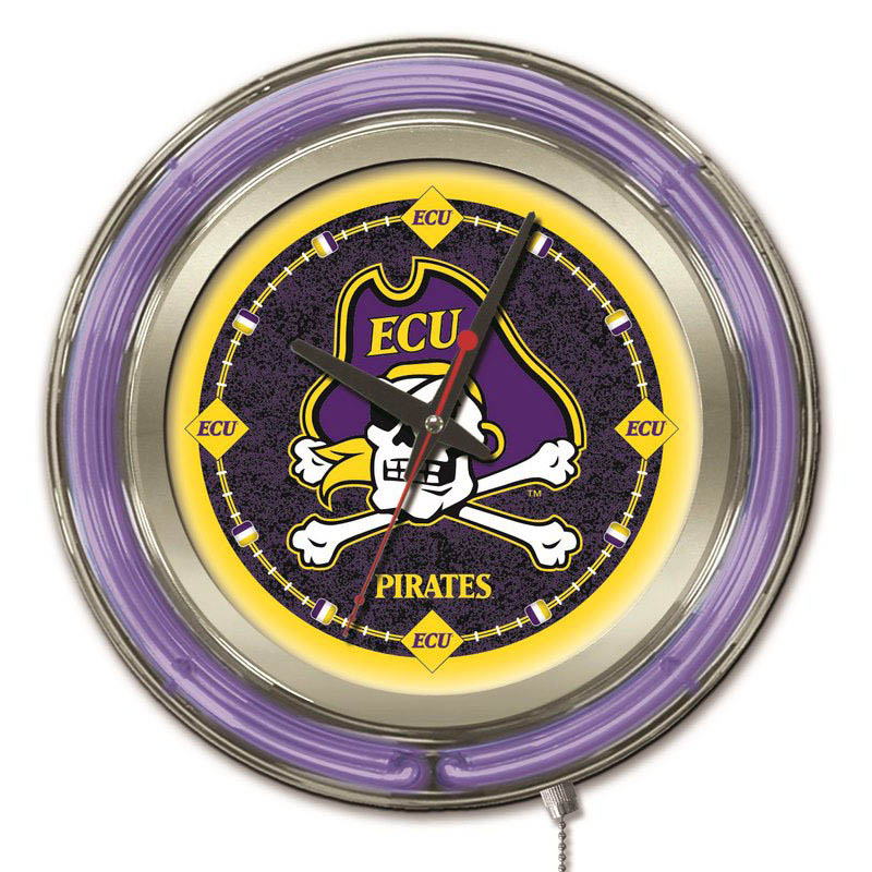 15 inch East Carolina Neon Clock