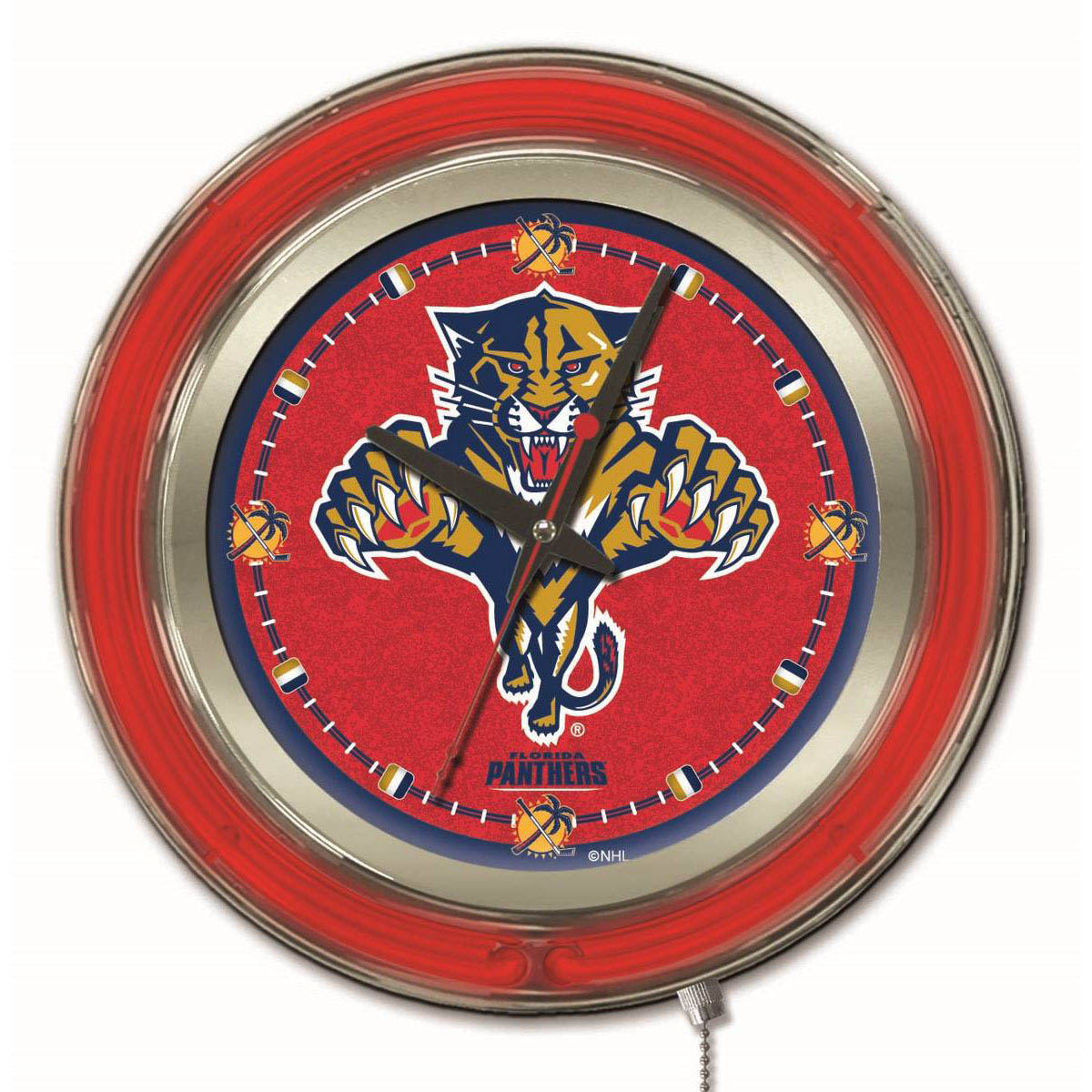 inch Florida Panthers Neon Clock