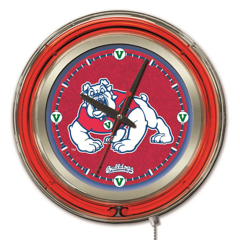 inch Fresno State Neon Clock