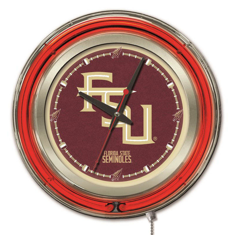 inch Florida State Neon Clock