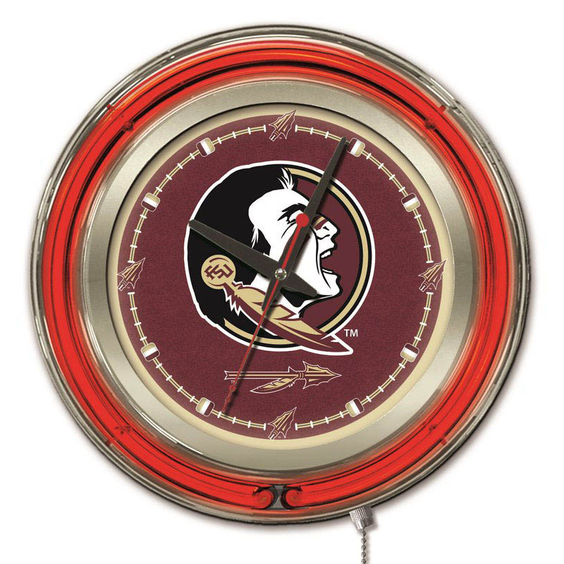 inch Florida State Head Neon Clock