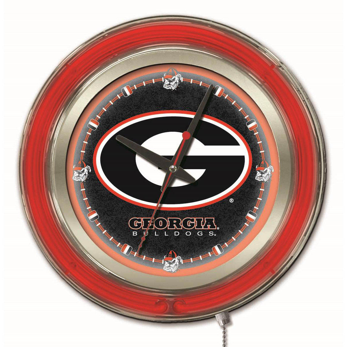 inch Georgia Neon Clock