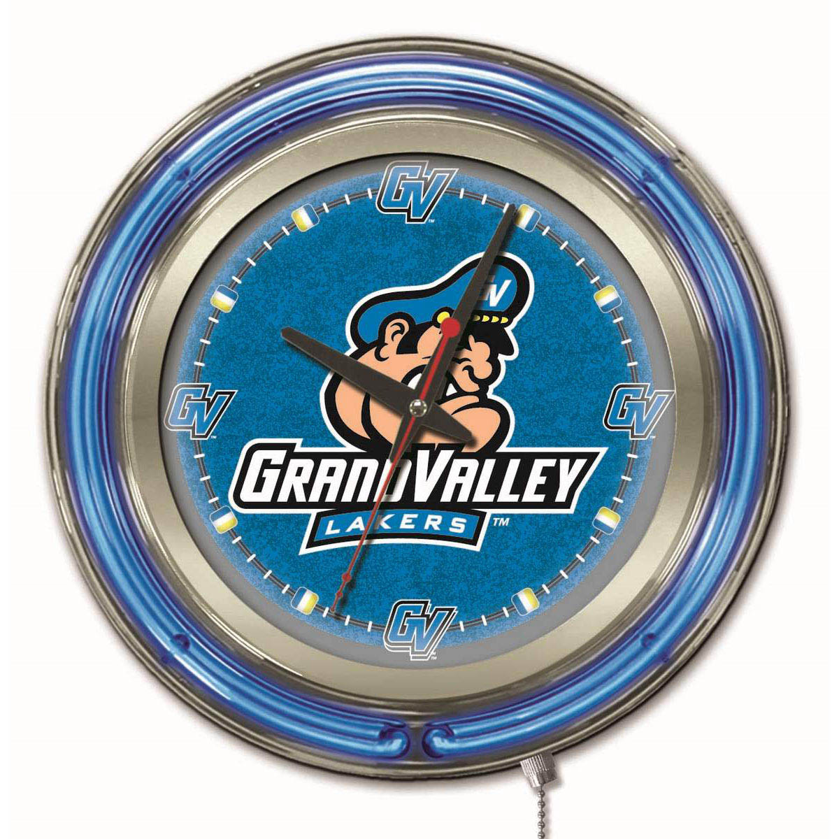 inch Grand Valley State Neon Clock